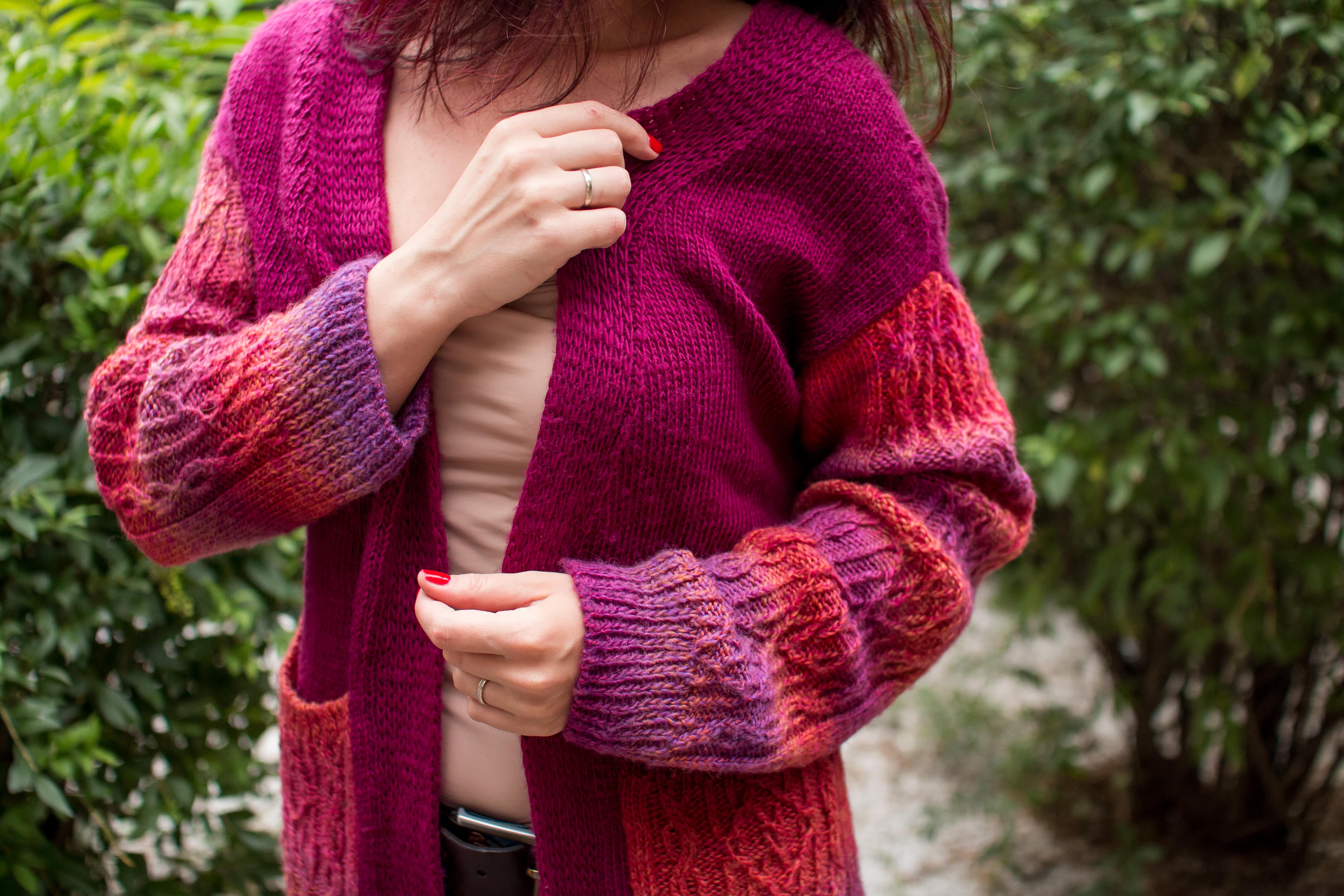 Cardigan "Berry fresh"