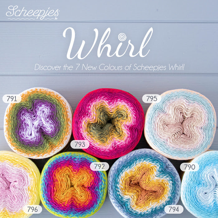 Discover 7 New Colors of Scheepjes Whirl