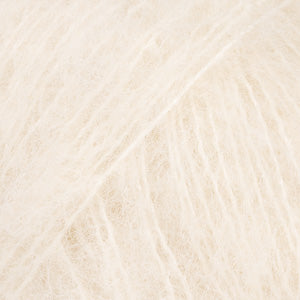 DROPS Brushed Alpaca Silk Uni Colour 01 off white
