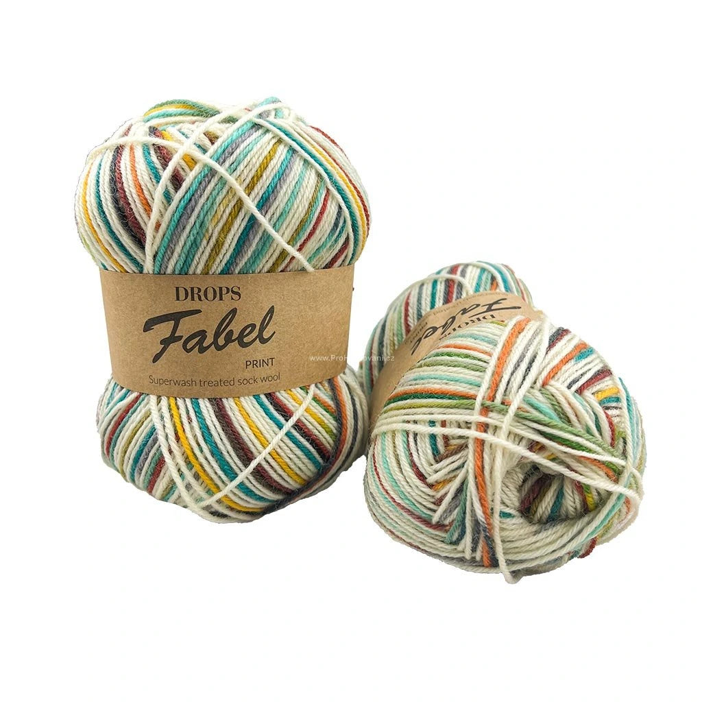 DROPS Fabel Print 926 sunny shore