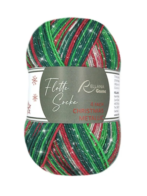 Flotte Socke Christmas Metallic
