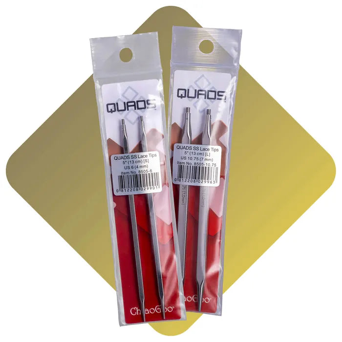 ChiaoGoo QUADS Lace interchangeable needle tips 13cm