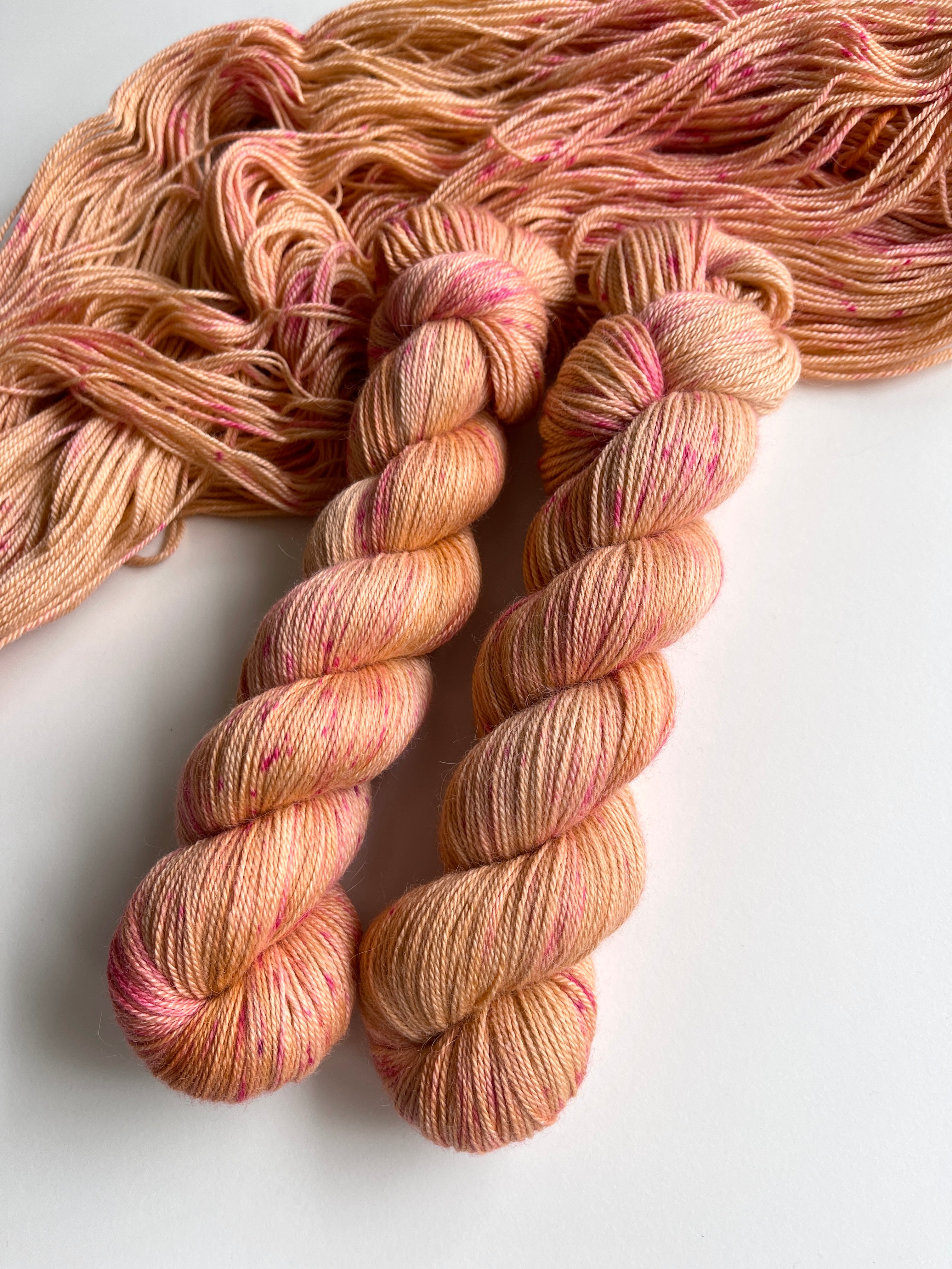 Alpaca silk: Speckled peach