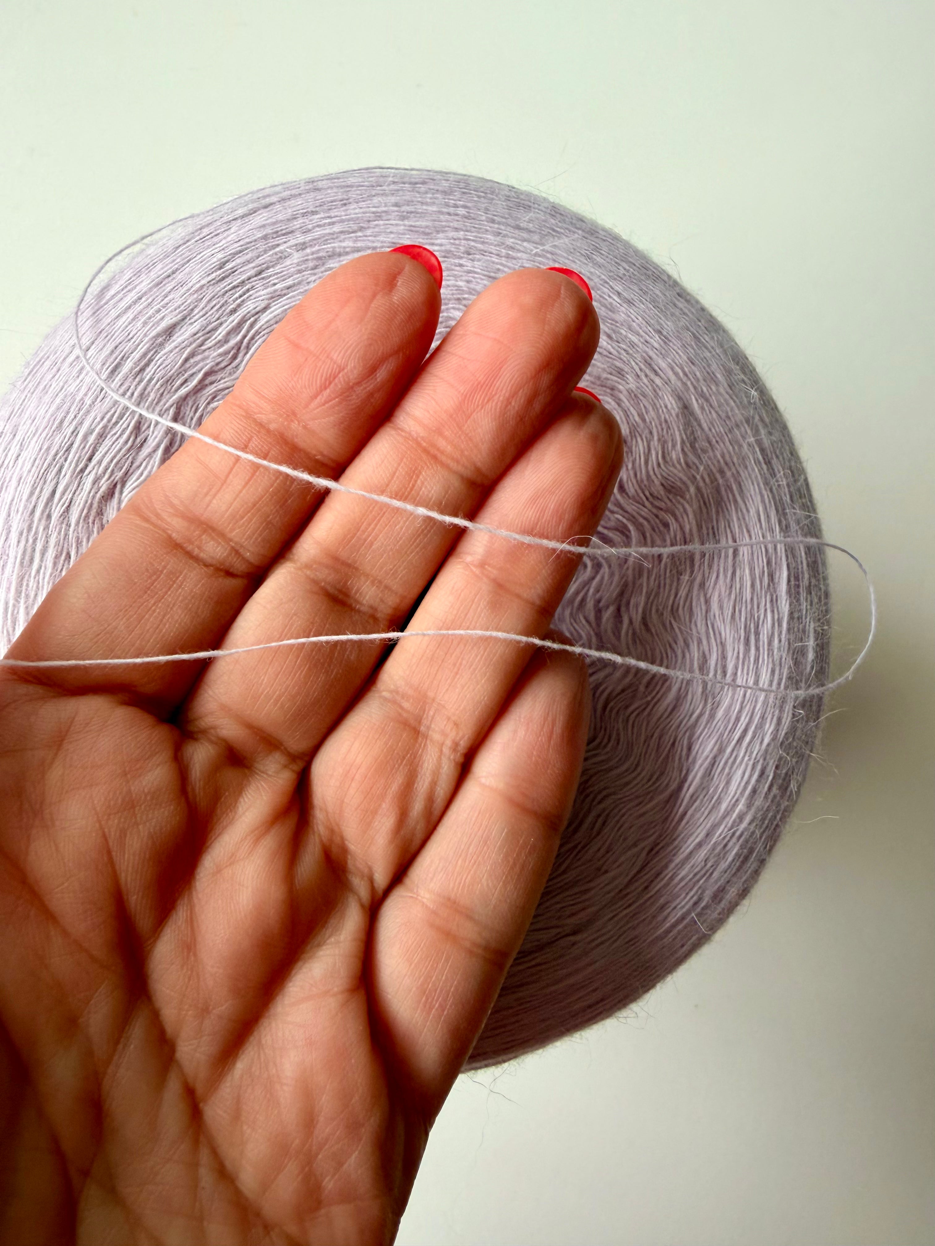 Angora Merino blend light lilac