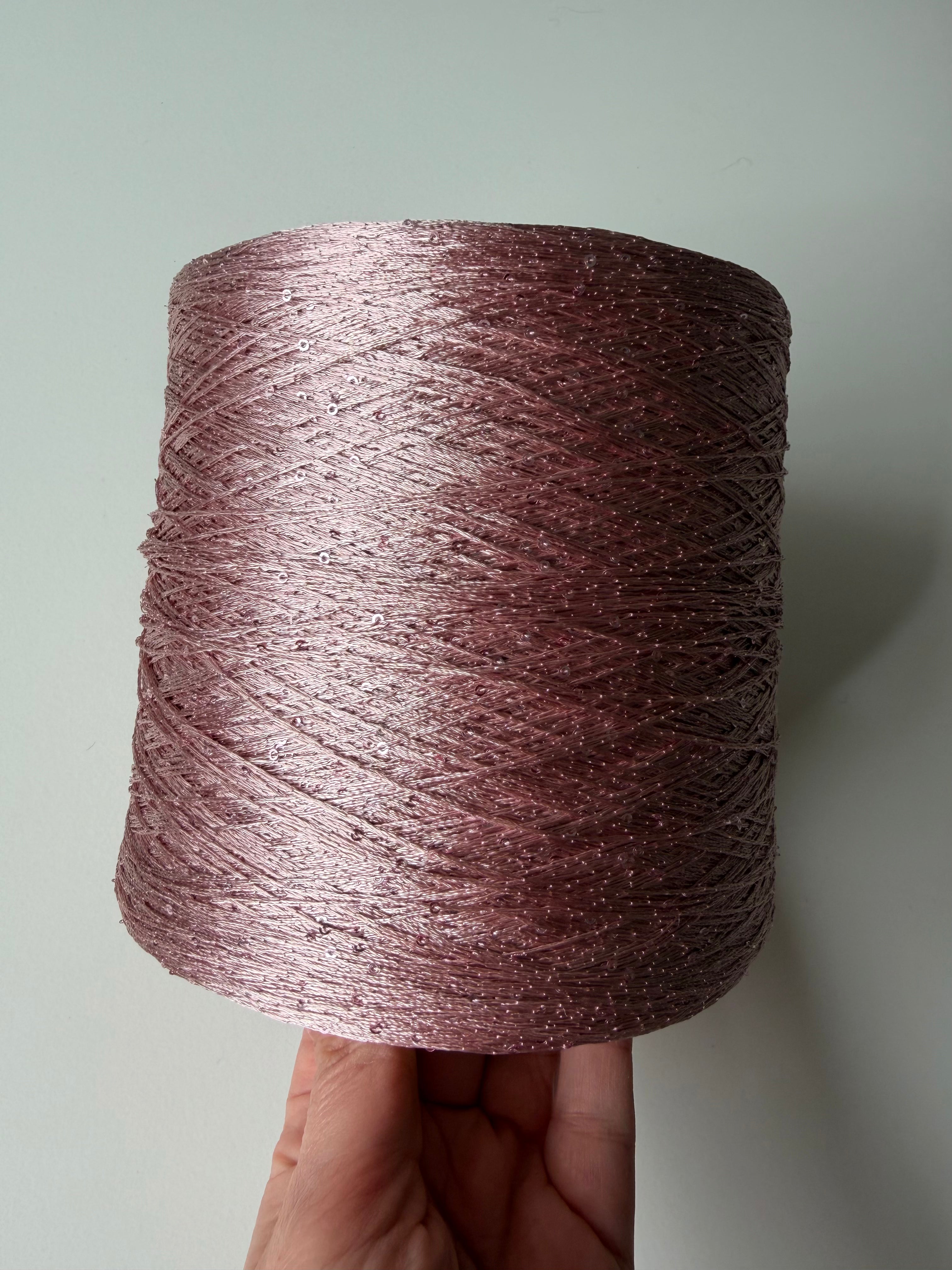 Paillettes micro, Light Pink, 1300 gr cone