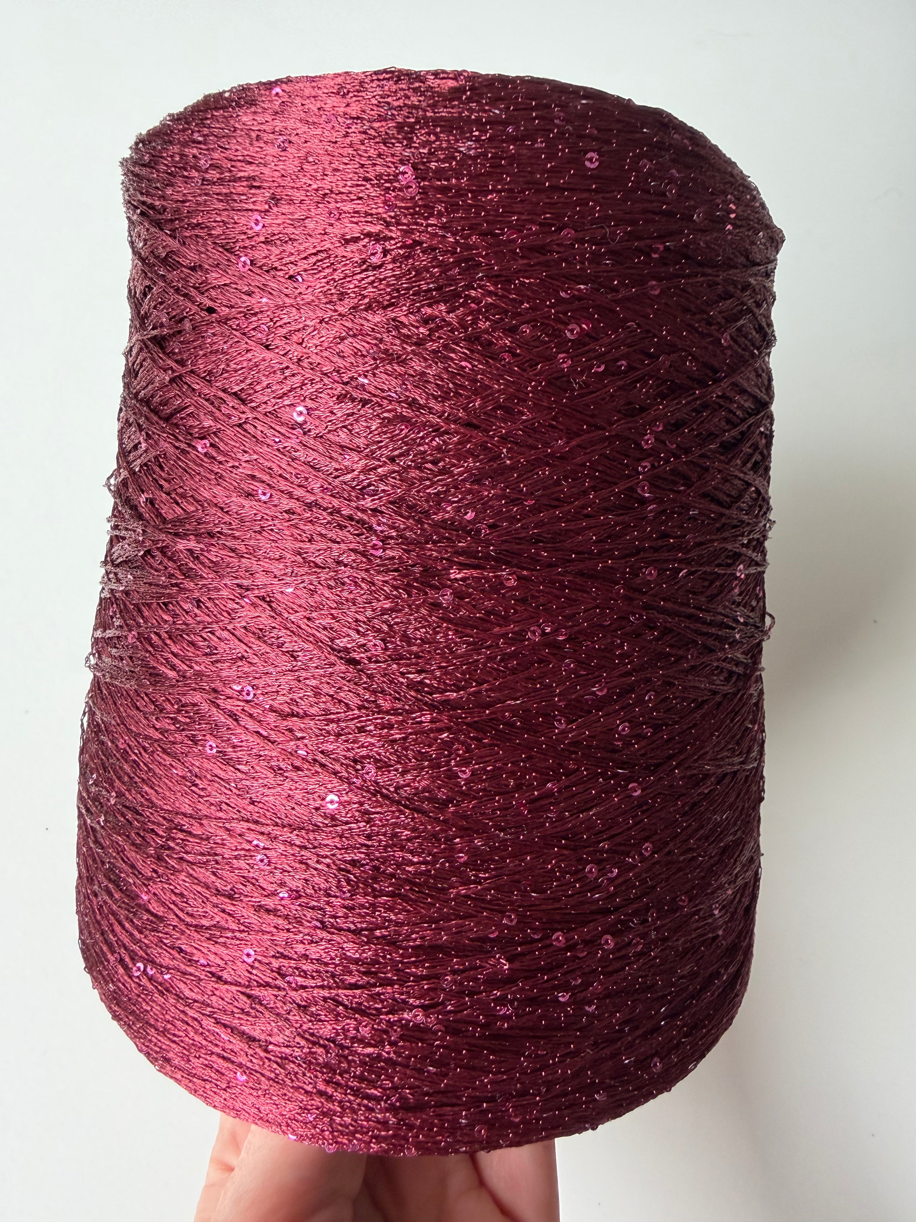 Paillettes micro, Burgundy, 1200 gr cone