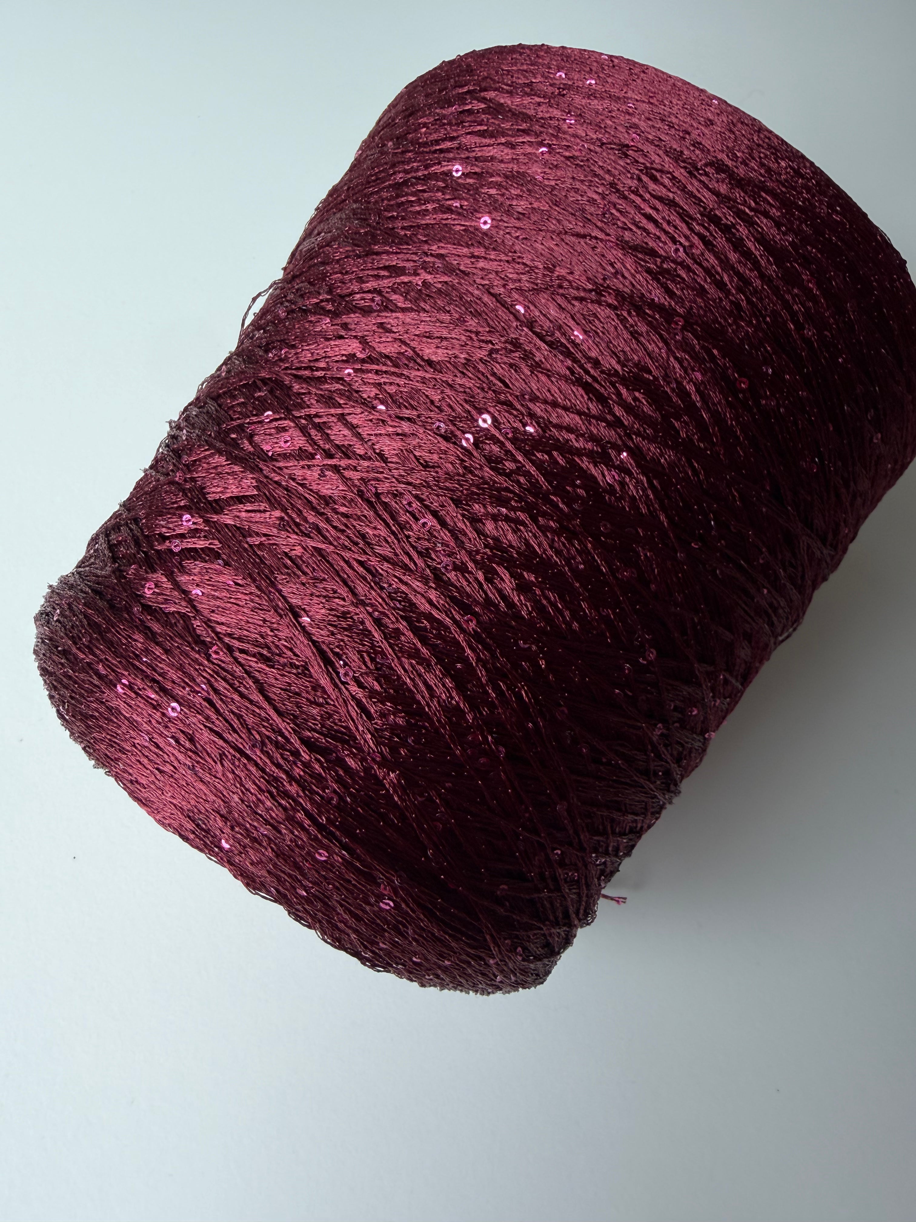 Paillettes micro, Burgundy, 1200 gr cone