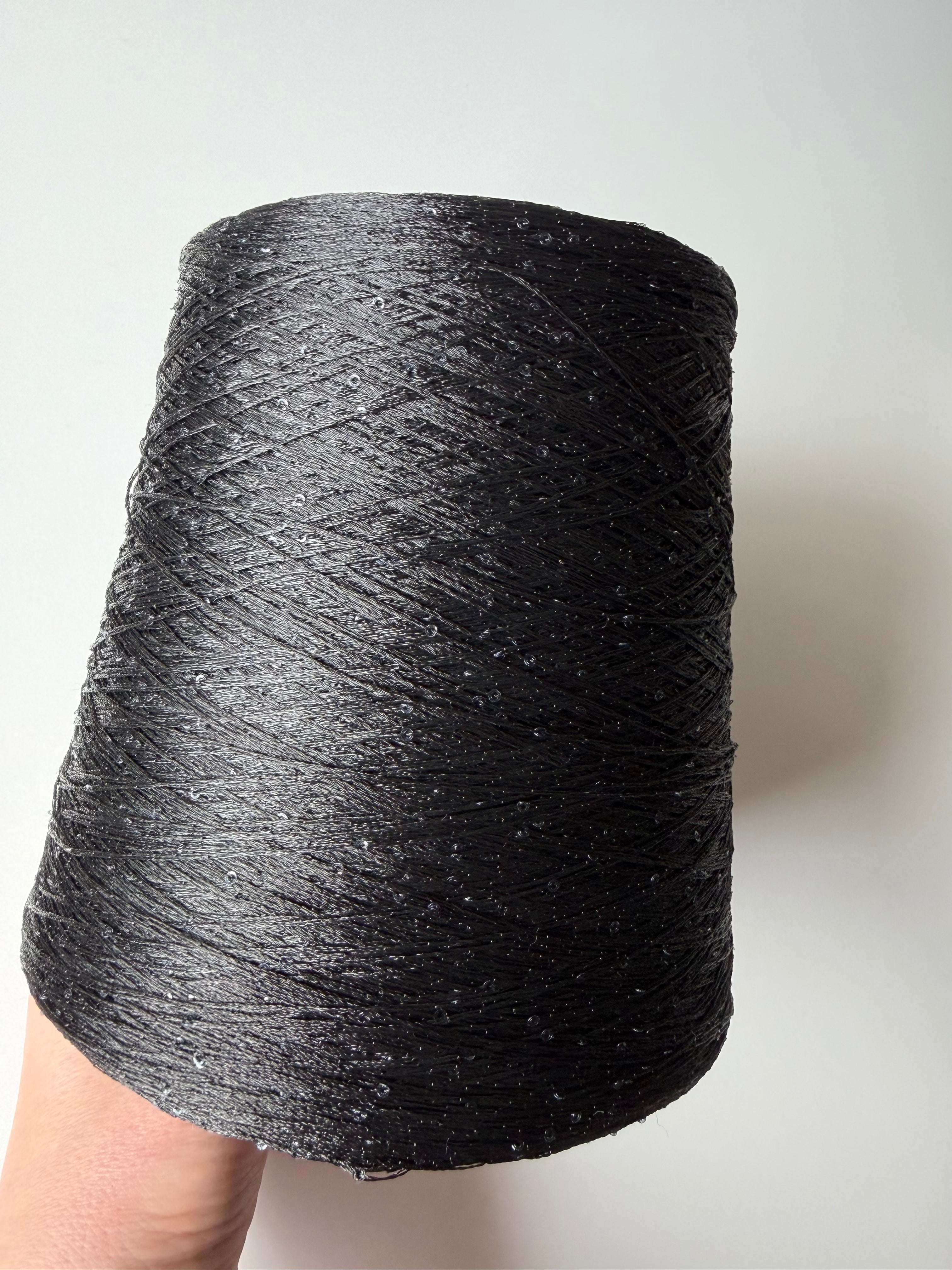 Paillettes micro, Black, 1000 gr cone