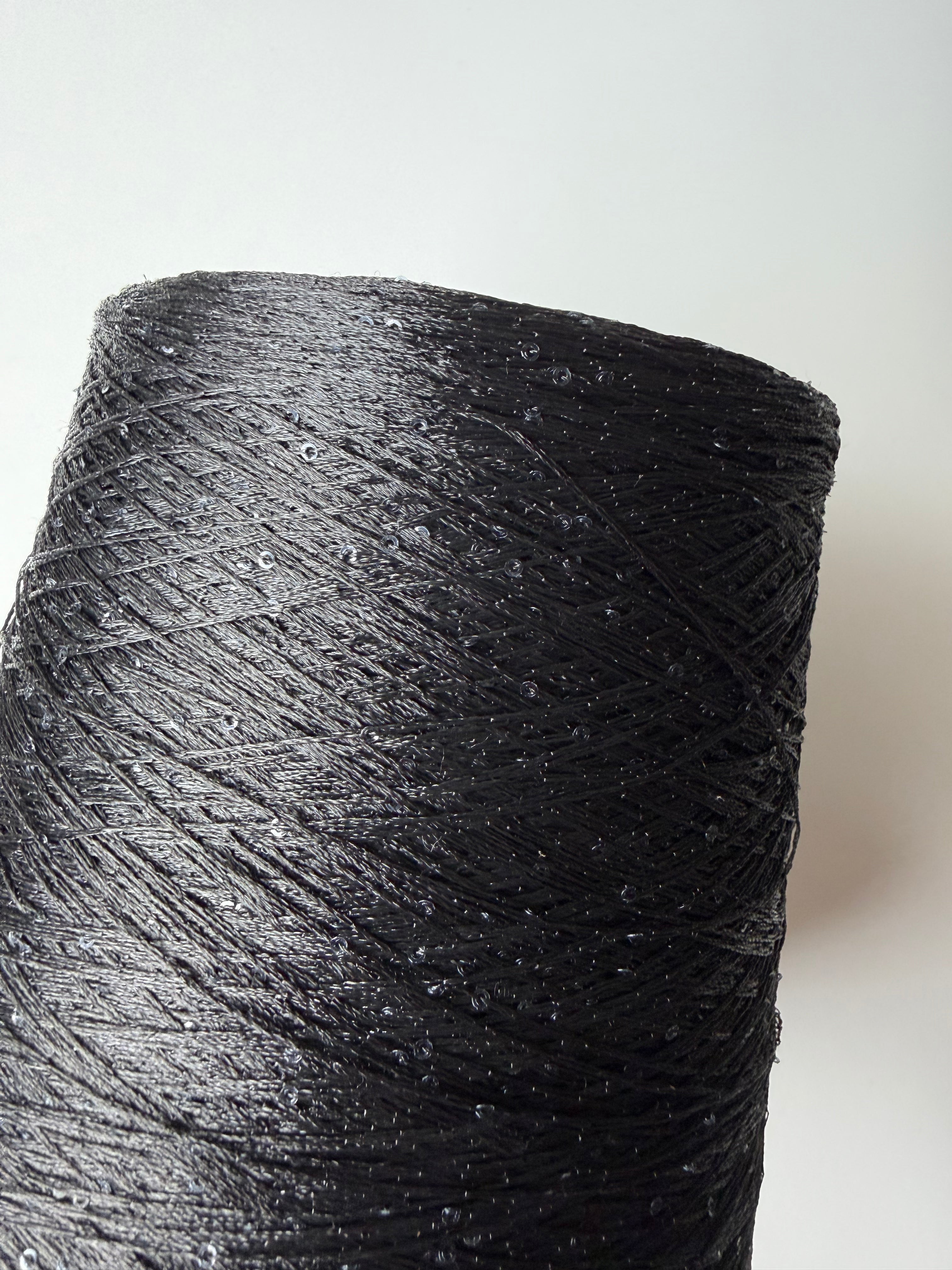 Paillettes micro, Black, 1000 gr cone