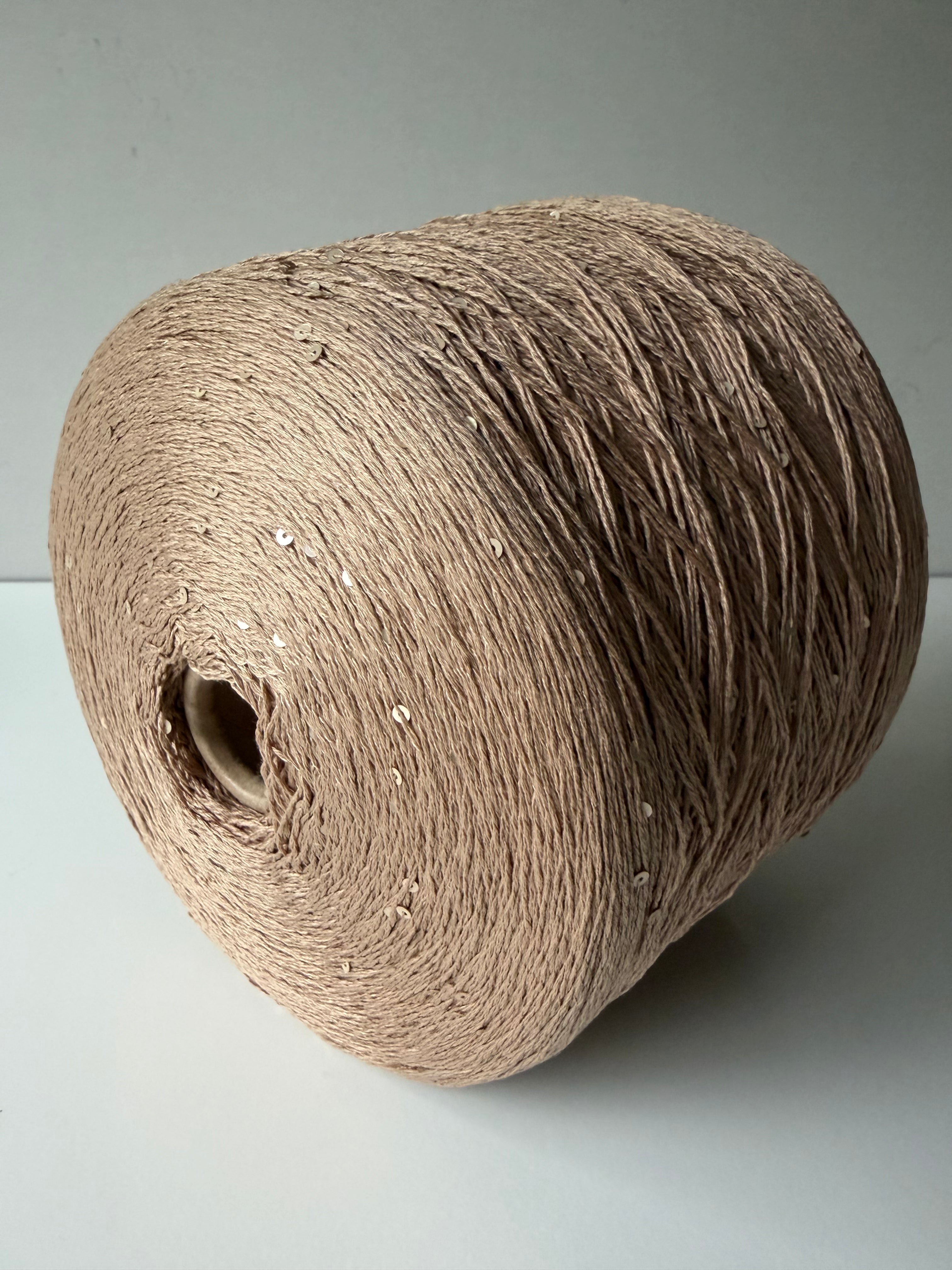 The Royal Collection beige cotton with sequins