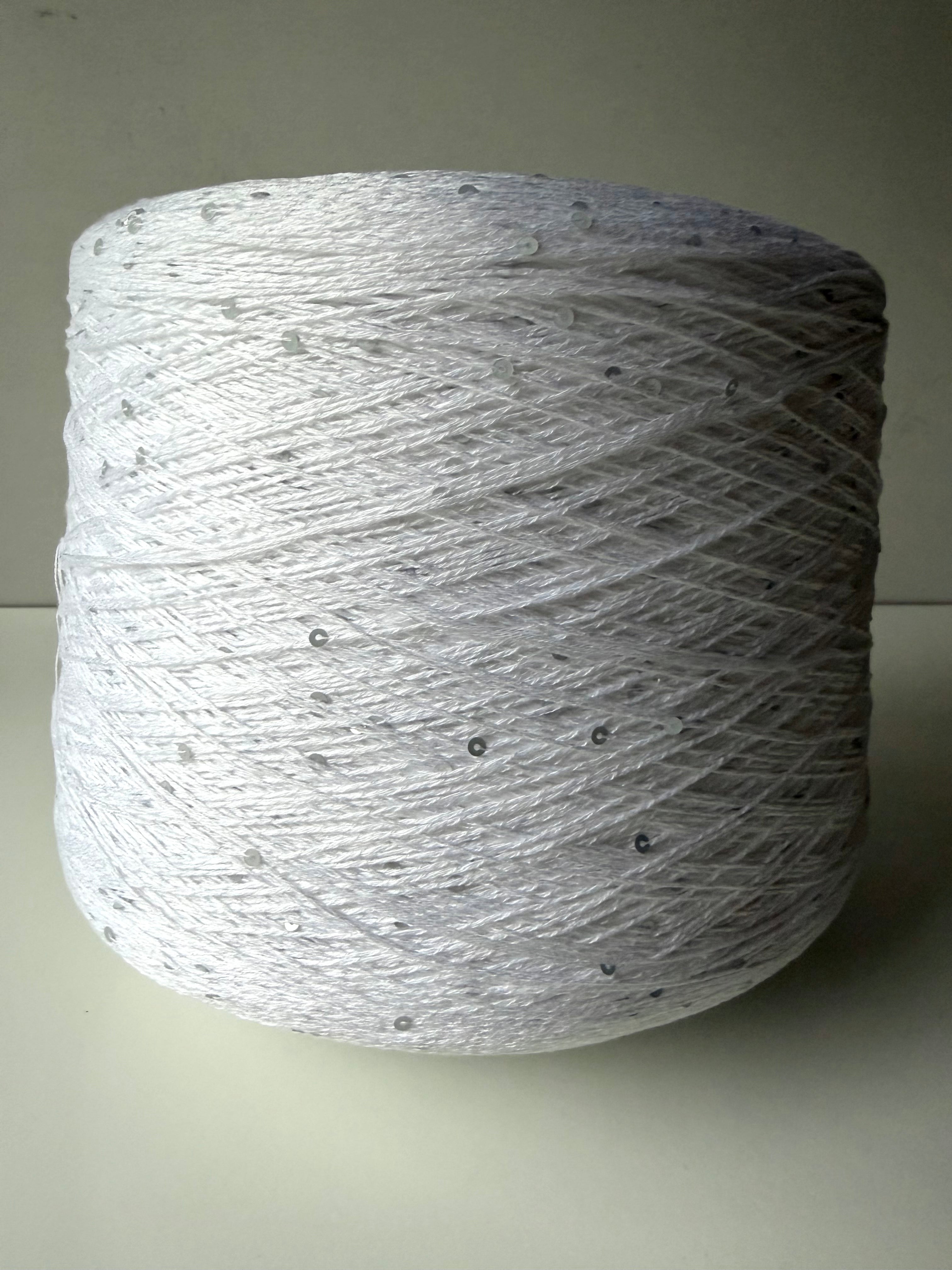 The Royal Collection white cotton with sequins