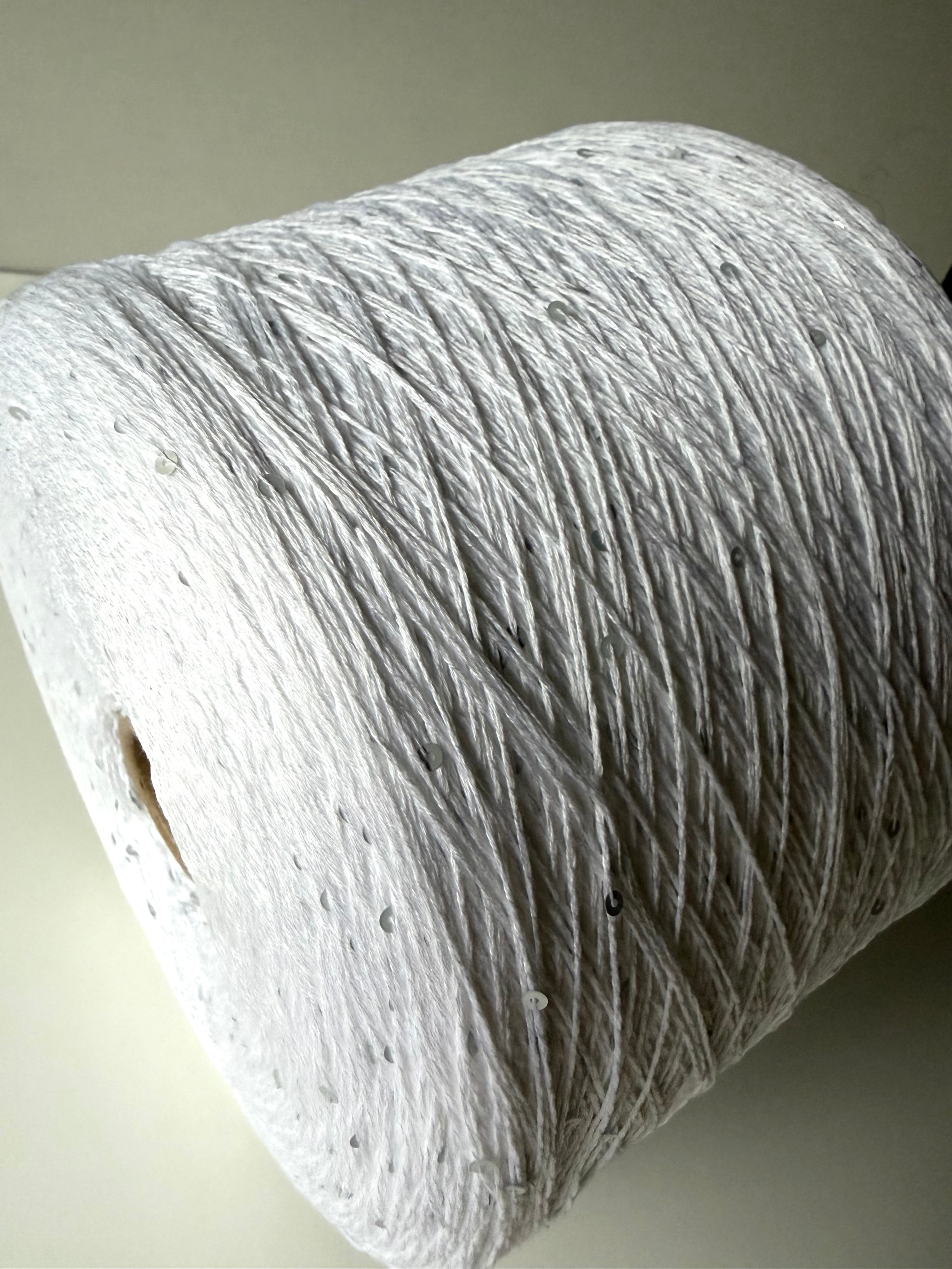 The Royal Collection white cotton with sequins
