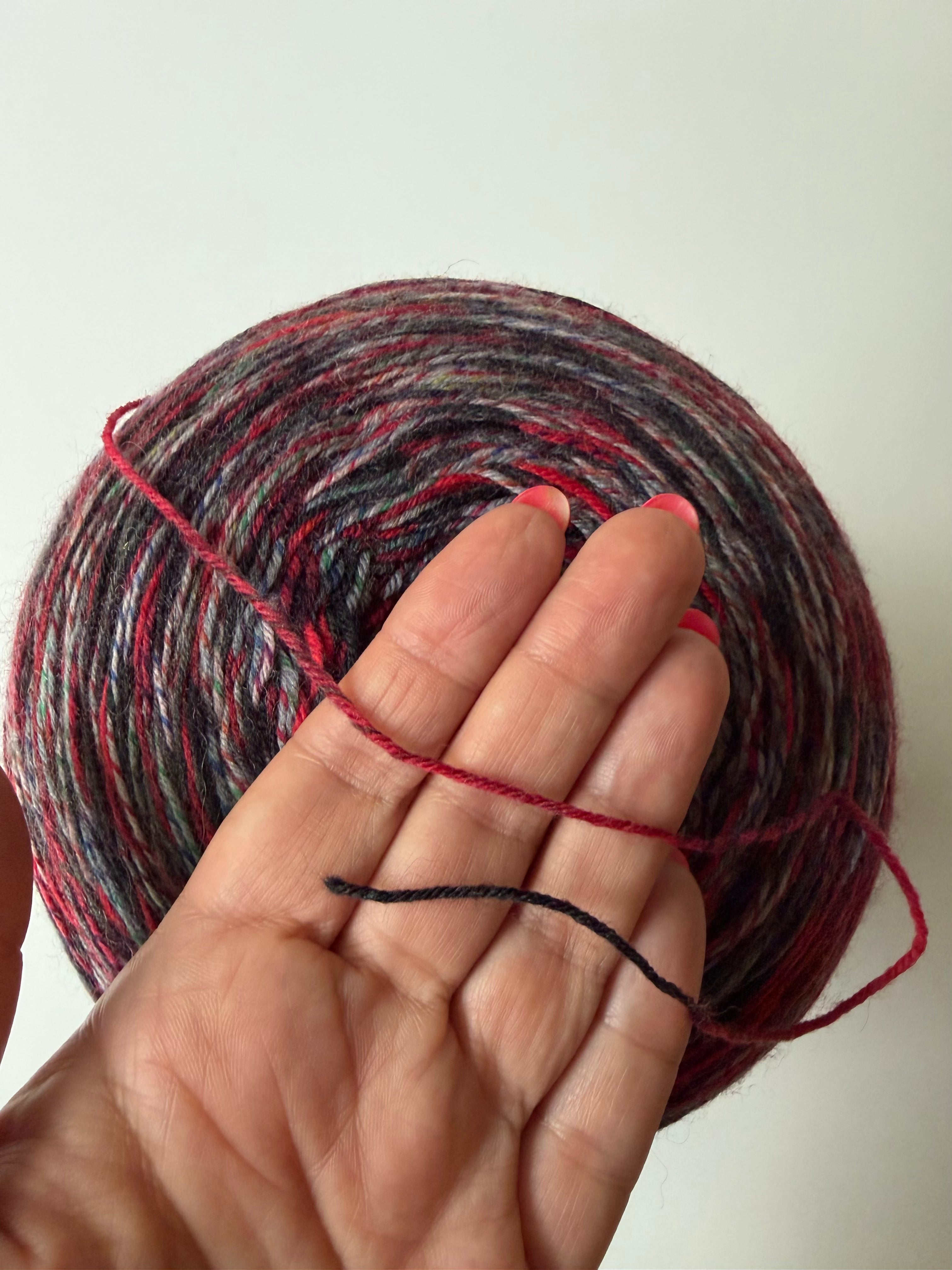 Filati Venezia Calzetteria Rasberry Storm, sock yarn