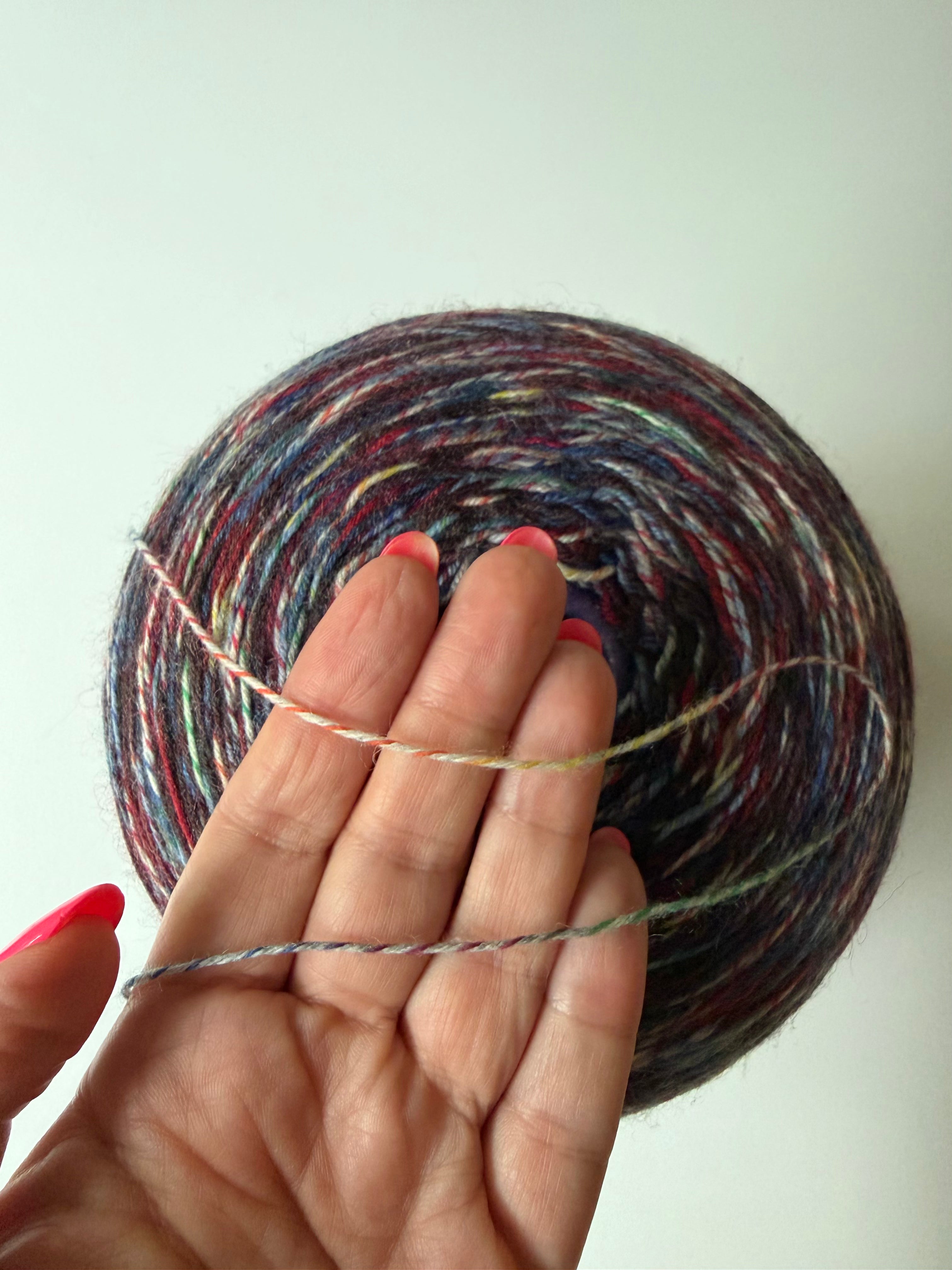 Filati Venezia Calzetteria Denim Mulberry, sock yarn