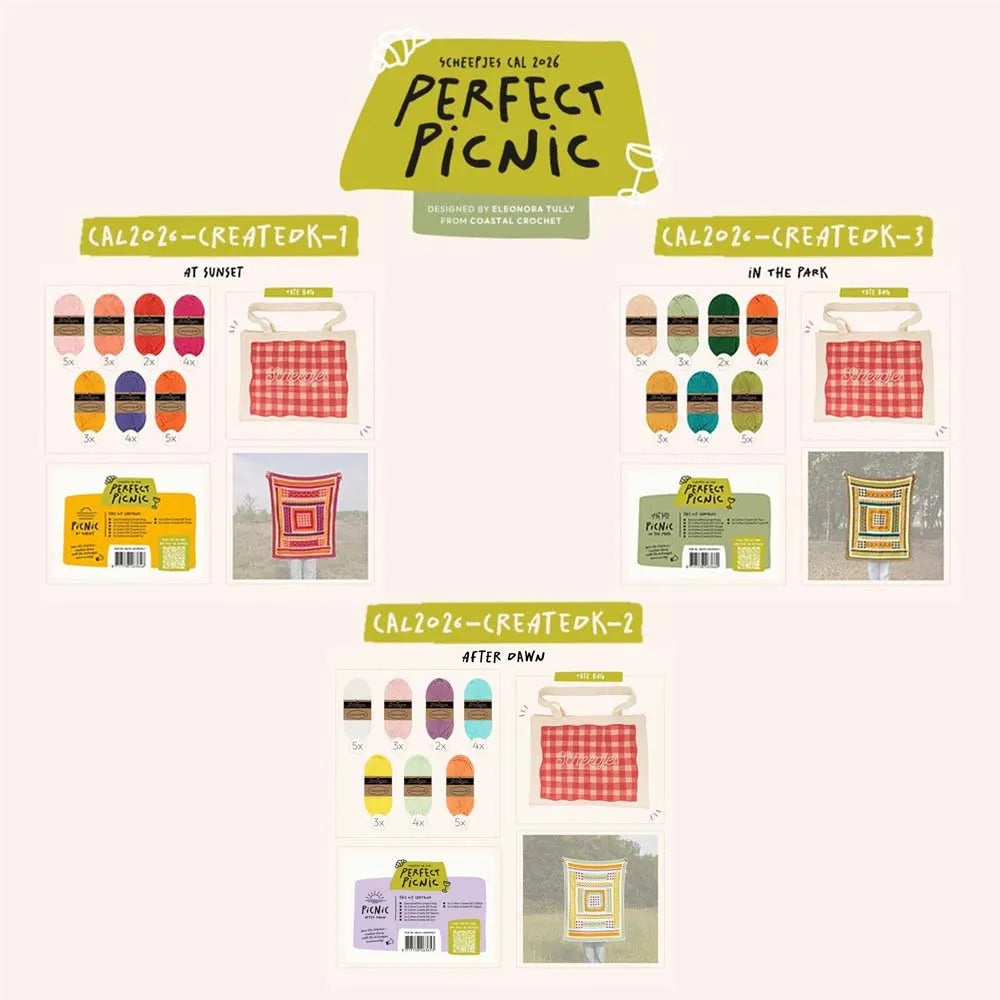 Scheepjes CAL 2026 kit Cotton Create DK - Sunset