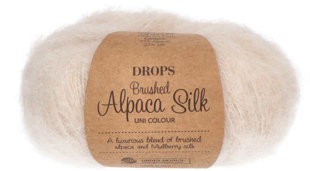 DROPS Brushed Alpaca Silk Uni Colour 40 marzipan