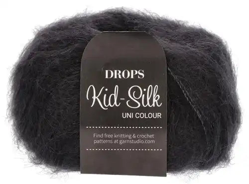 DROPS Kid-Silk Uni Colour 02 black