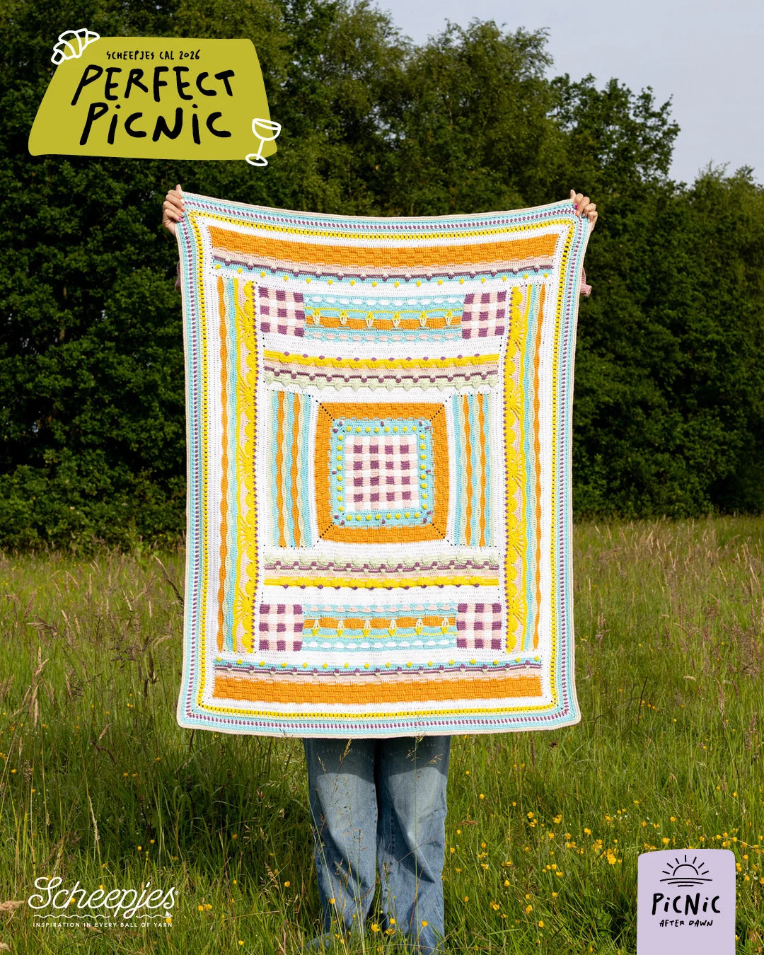 Scheepjes CAL 2026 kit Cotton Create DK - Perfect Picnic After Dawn