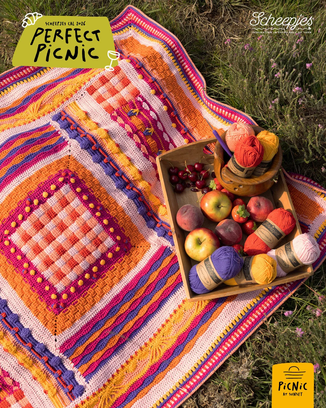 Scheepjes CAL 2026 kit Cotton Create DK - Sunset