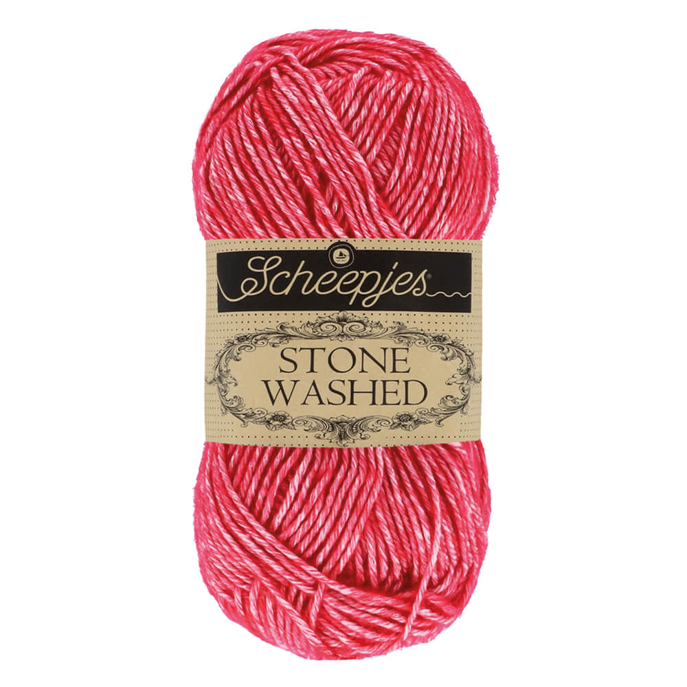 Stone washed 807 Red Jasper