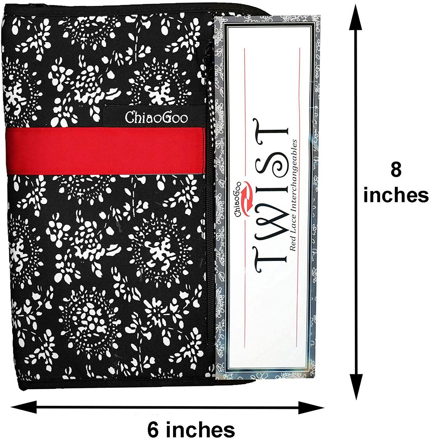 ChiaoGoo Twist Small Interchangeable Circular Needle Set With Case (2 lengths - 13 and 10 cm needle tips)