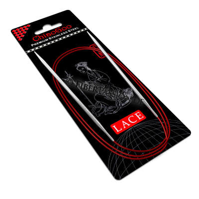 ChiaoGoo Red Lace circular knitting needles 100 cm