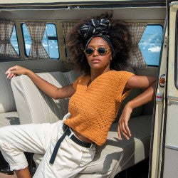 FREE Crochet pattern "TOP for Mondial Fresco Lino"