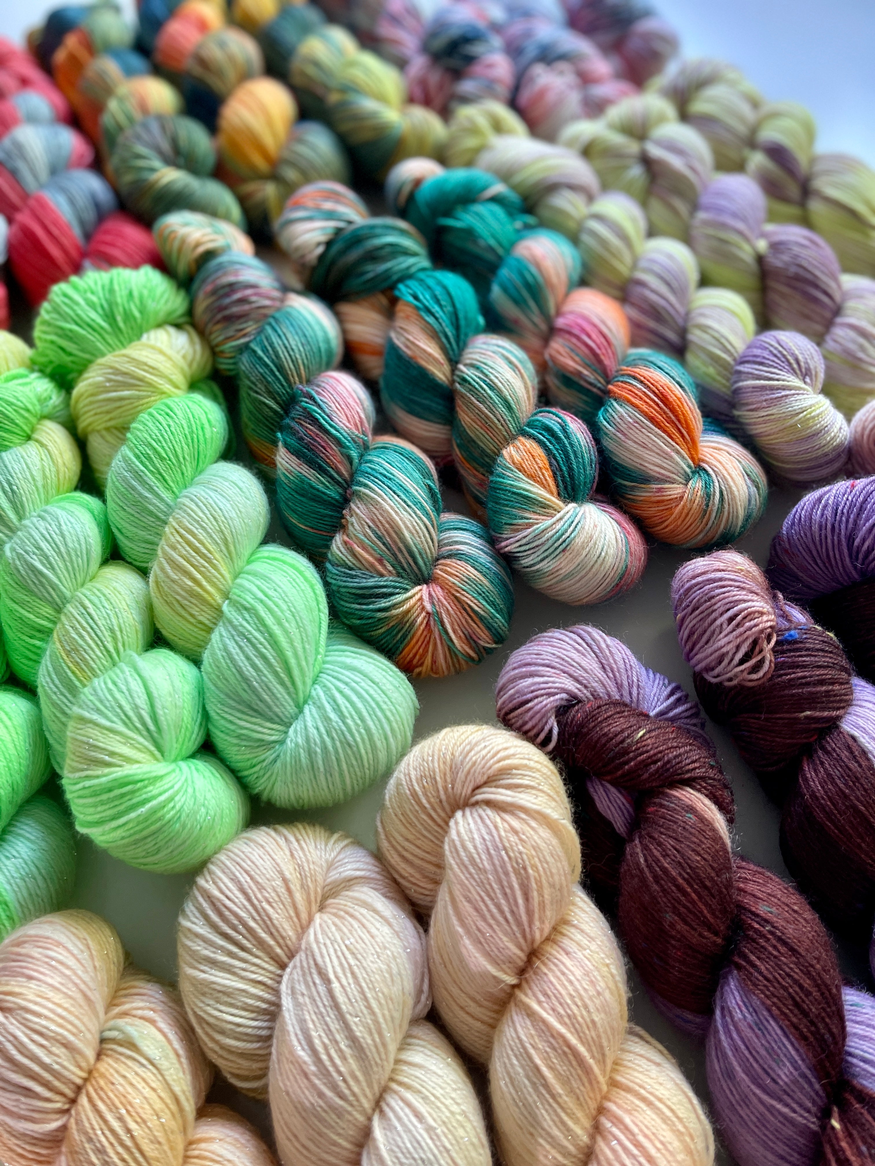 New Arrival: Sun-Kissed hand-dyed yarn collection