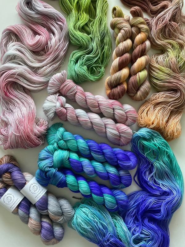 Discover Our Hand-Dyed Merino Harmony & Alpaca Silk Yarn Collections