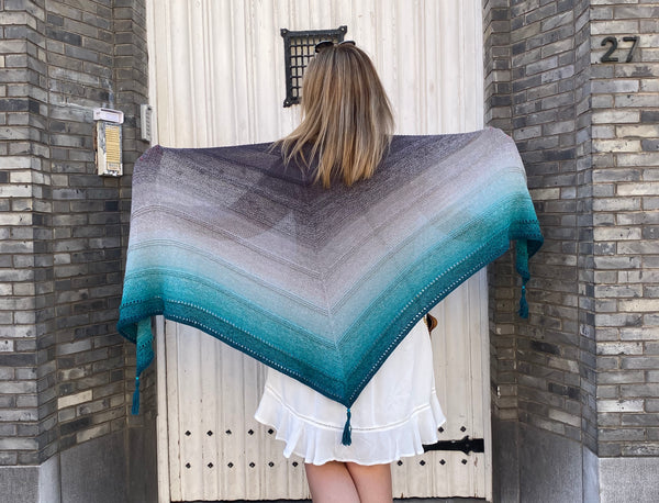 New pattern Simple Whirl Shawl