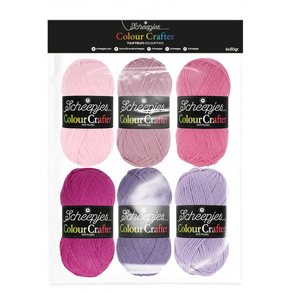 Colour Crafter colour pack 6x50g, Tulip Fields