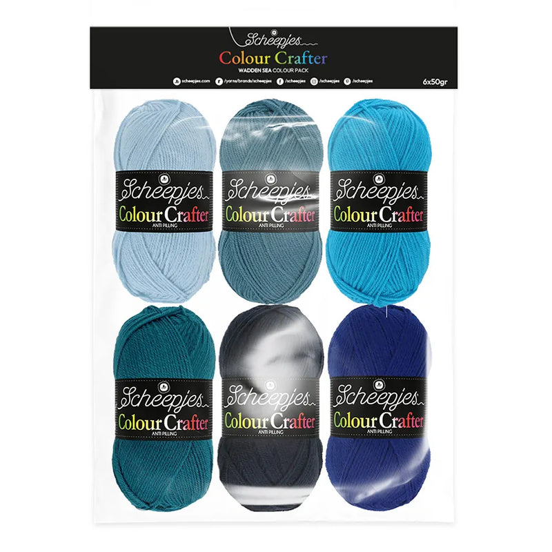 Colour Crafter colour pack 6x50g, Wadden Sea