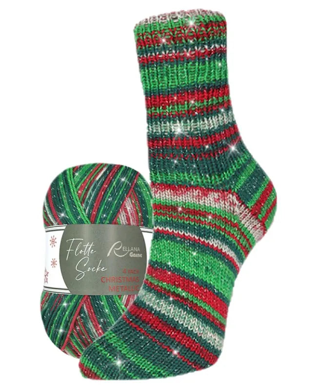 Flotte Socke Christmas Metallic