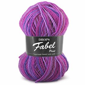 DROPS Fabel Print 330 berry dreams