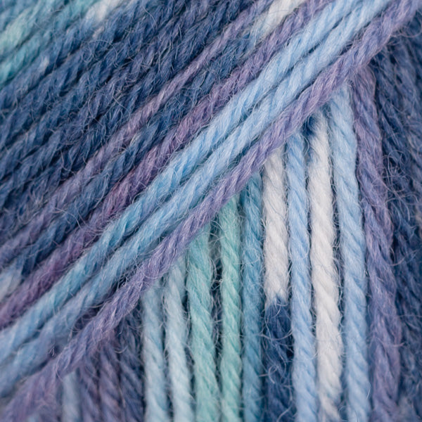 DROPS Fabel Print 522 turquoise/blue