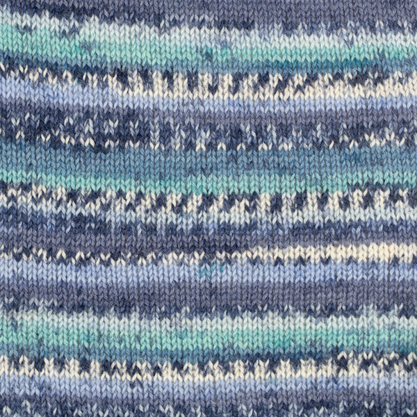 DROPS Fabel Print 522 turquoise/blue