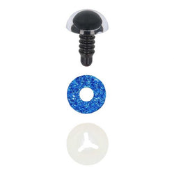 Opry Glitter animal eyes two-toned 18mm, blue