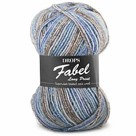 DROPS Fabel Long Print 604