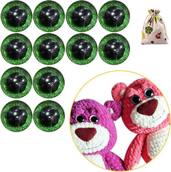 Opry Glitter animal eyes two-toned 18mm, green