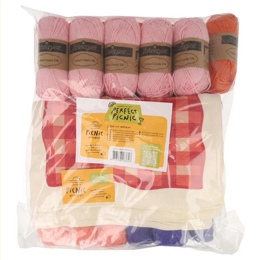 Scheepjes CAL 2026 kit Cotton Create DK - Sunset