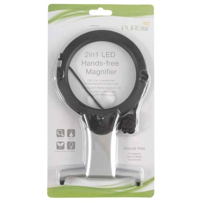 Purelite LED 2-in-1 Handsfree magnifier