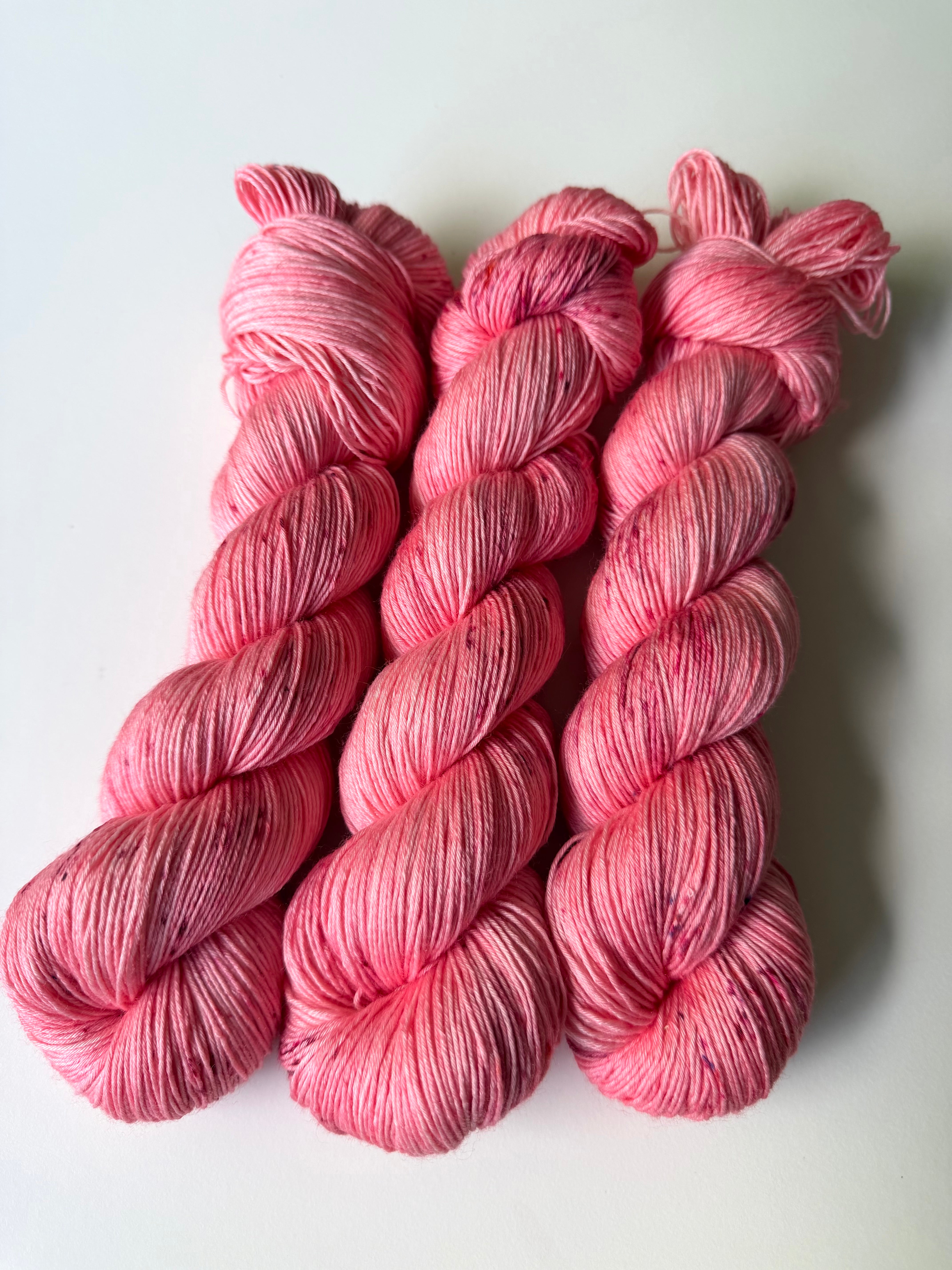 Silk Merino 400 pink with speckles