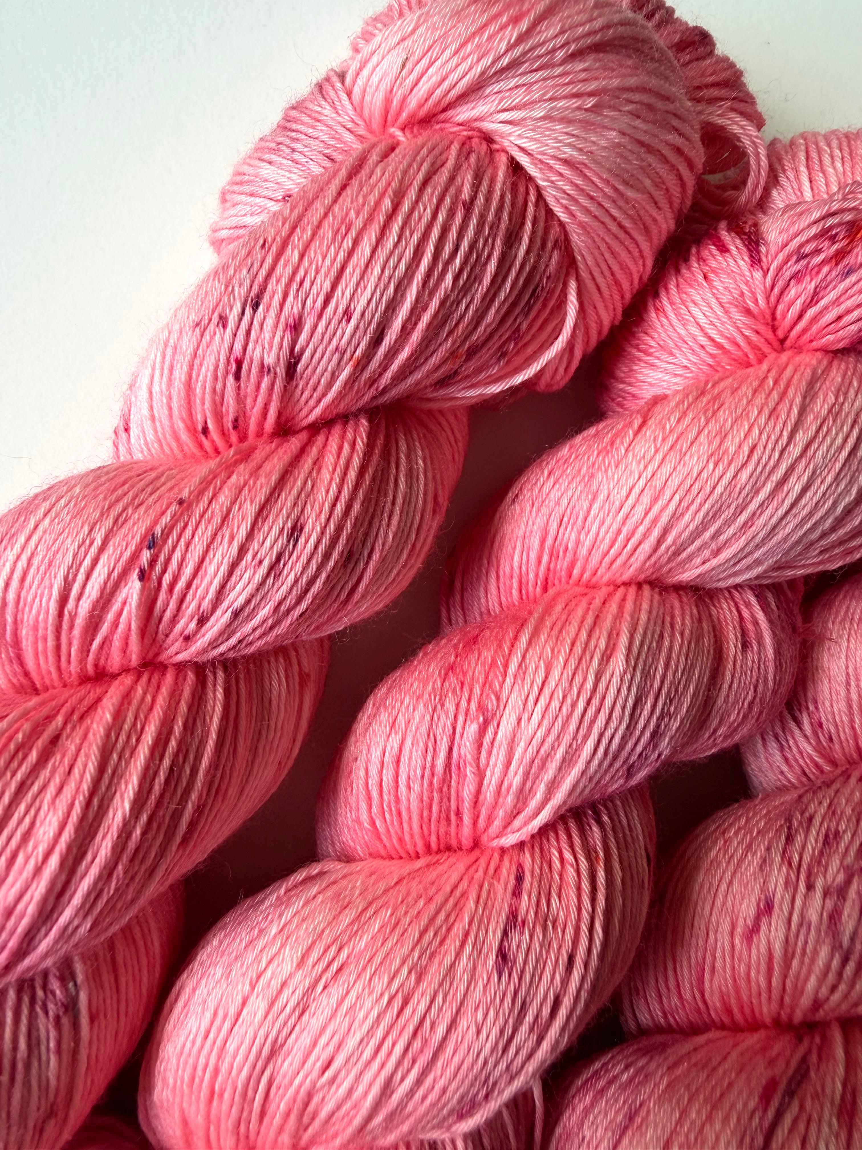Silk Merino 400 pink with speckles