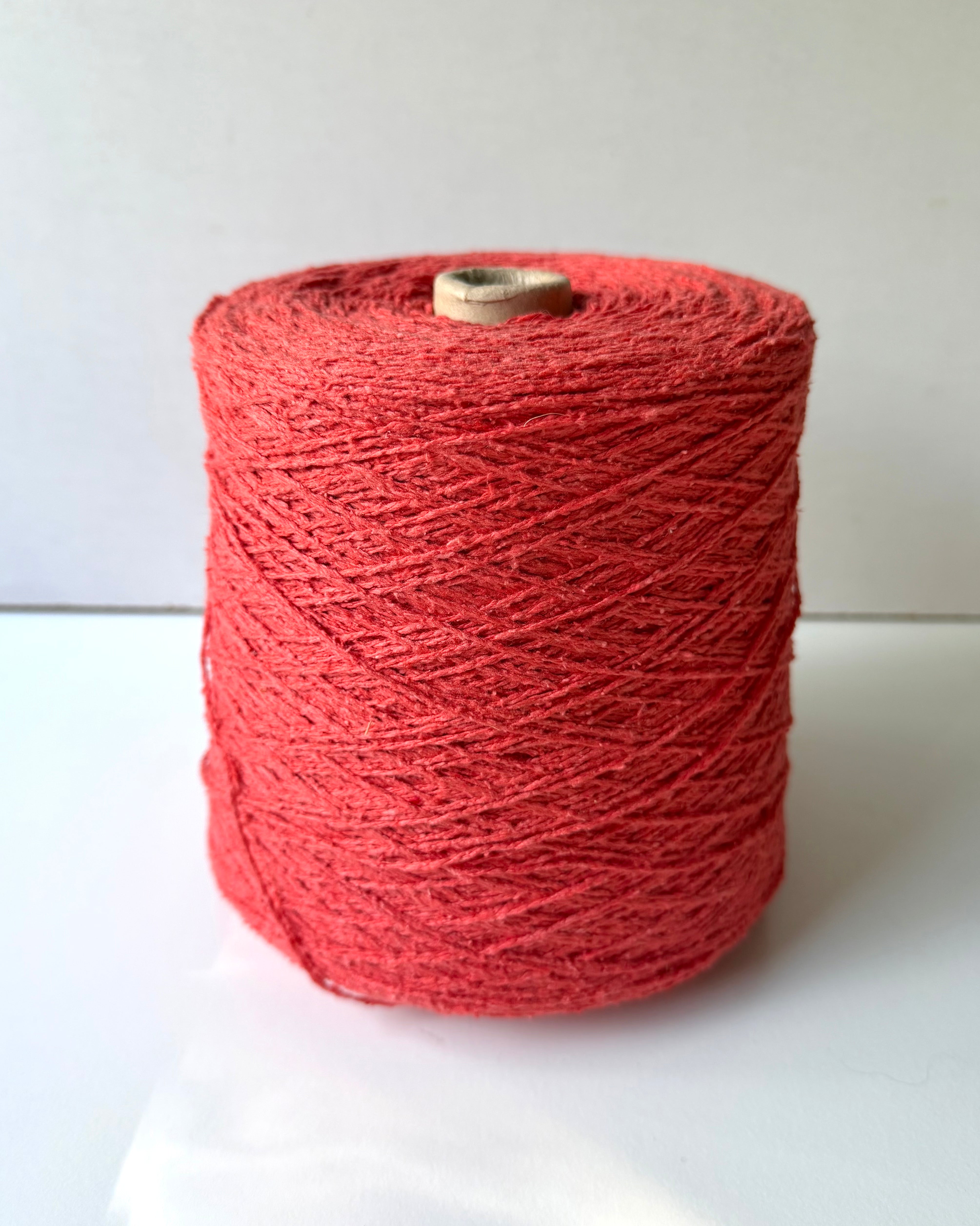 Seta Bourette coral red