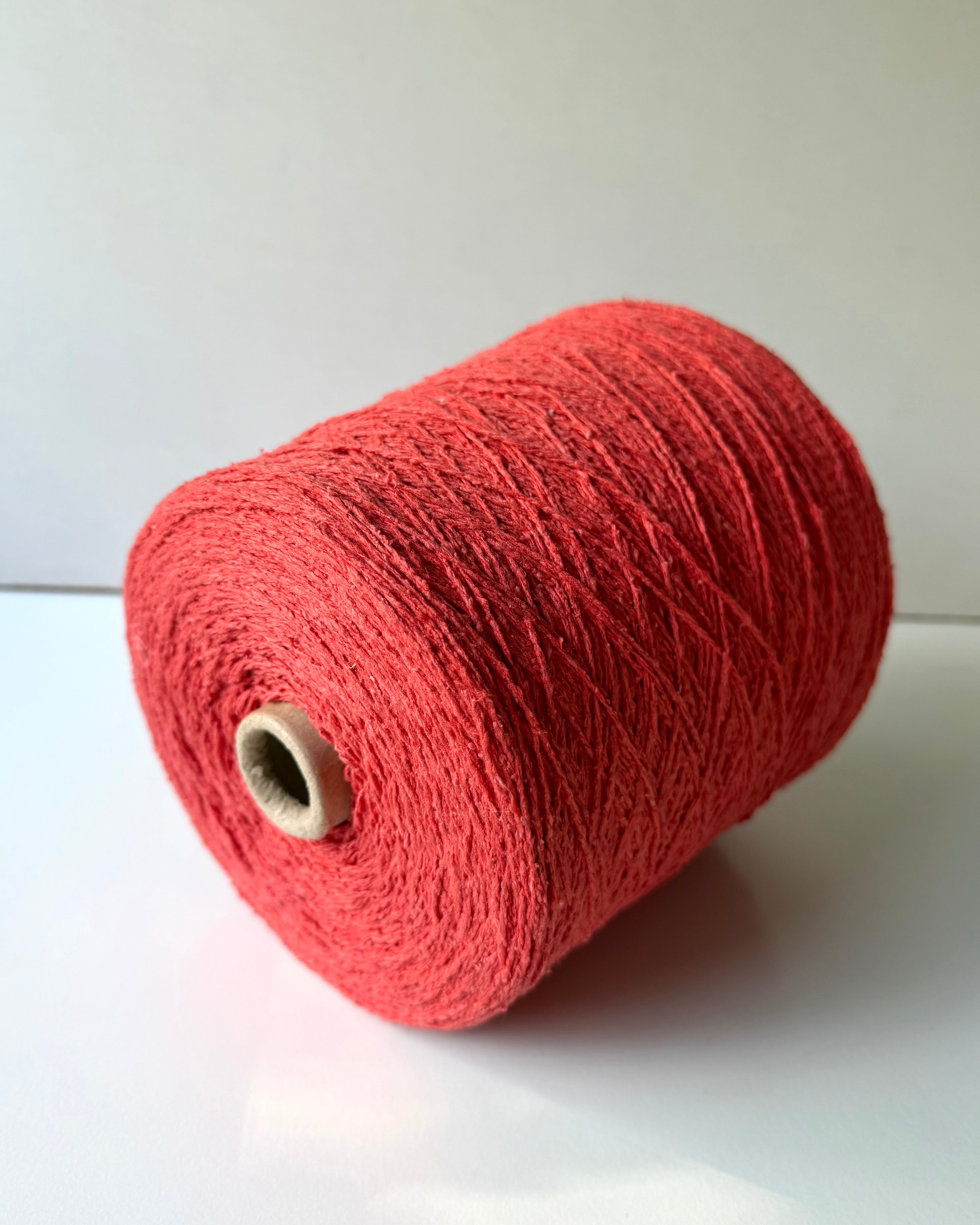 Seta Bourette coral red
