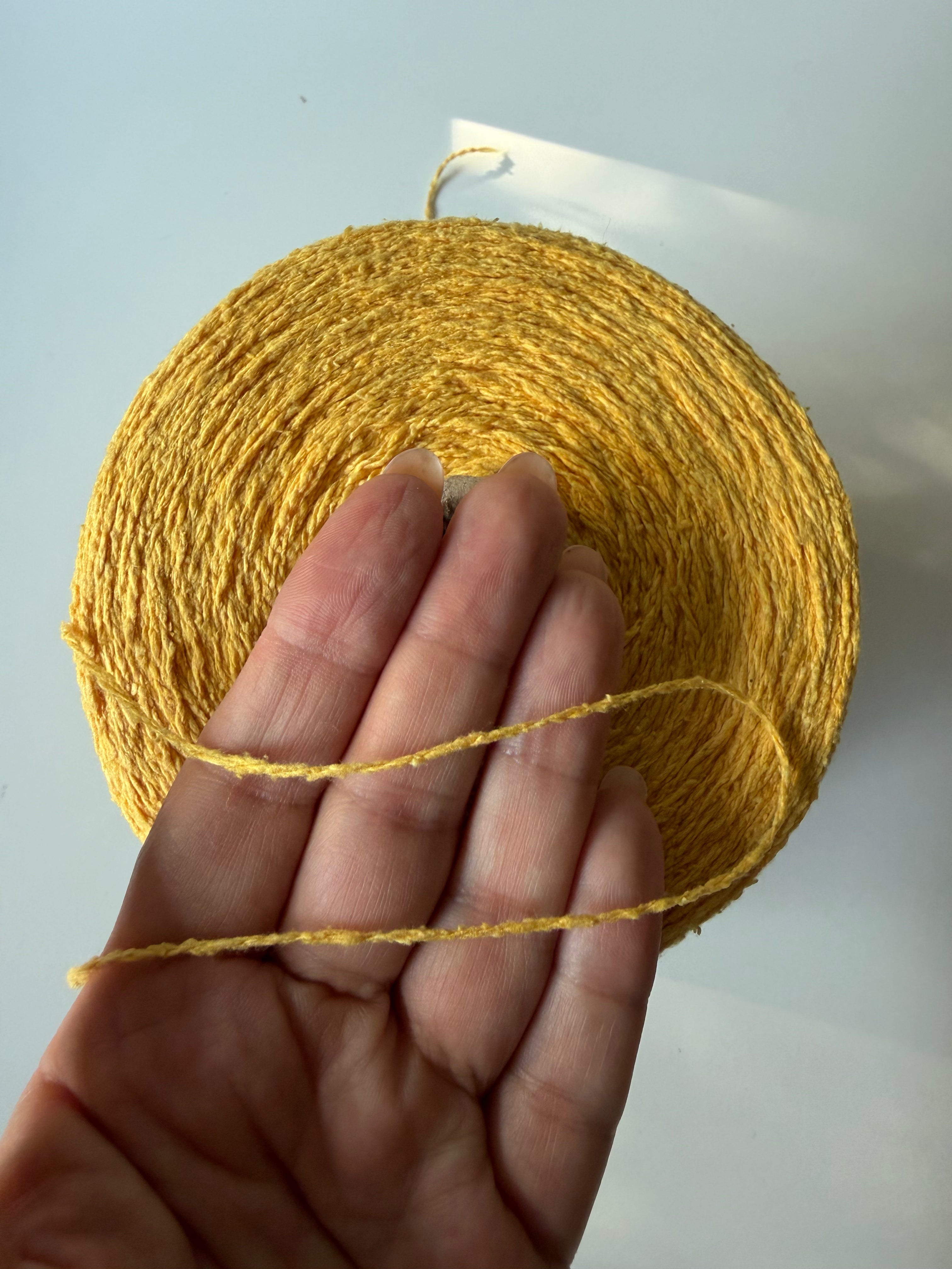 Seta Bourette golden mustard