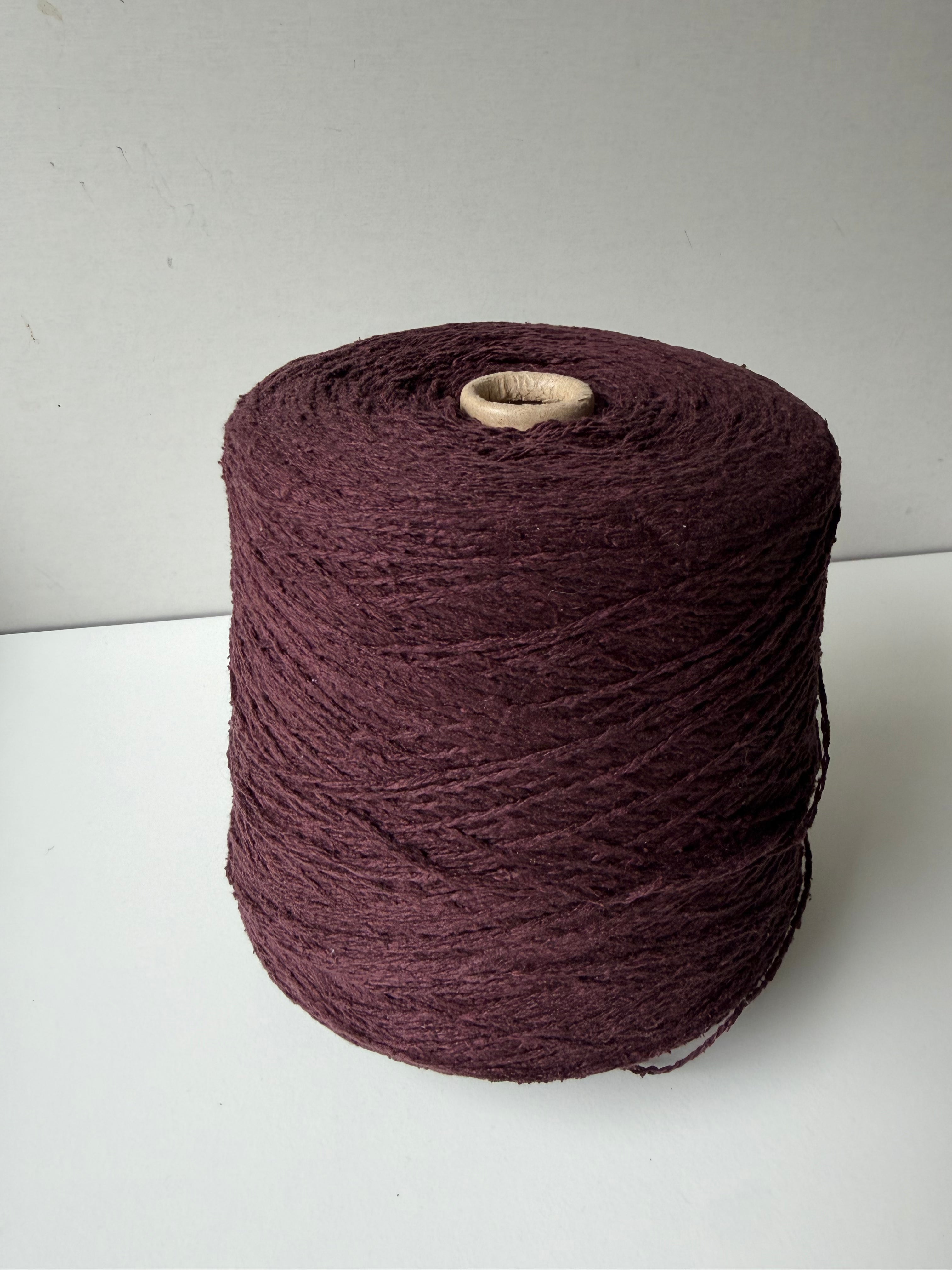 Seta Bourette Purple Chocolate