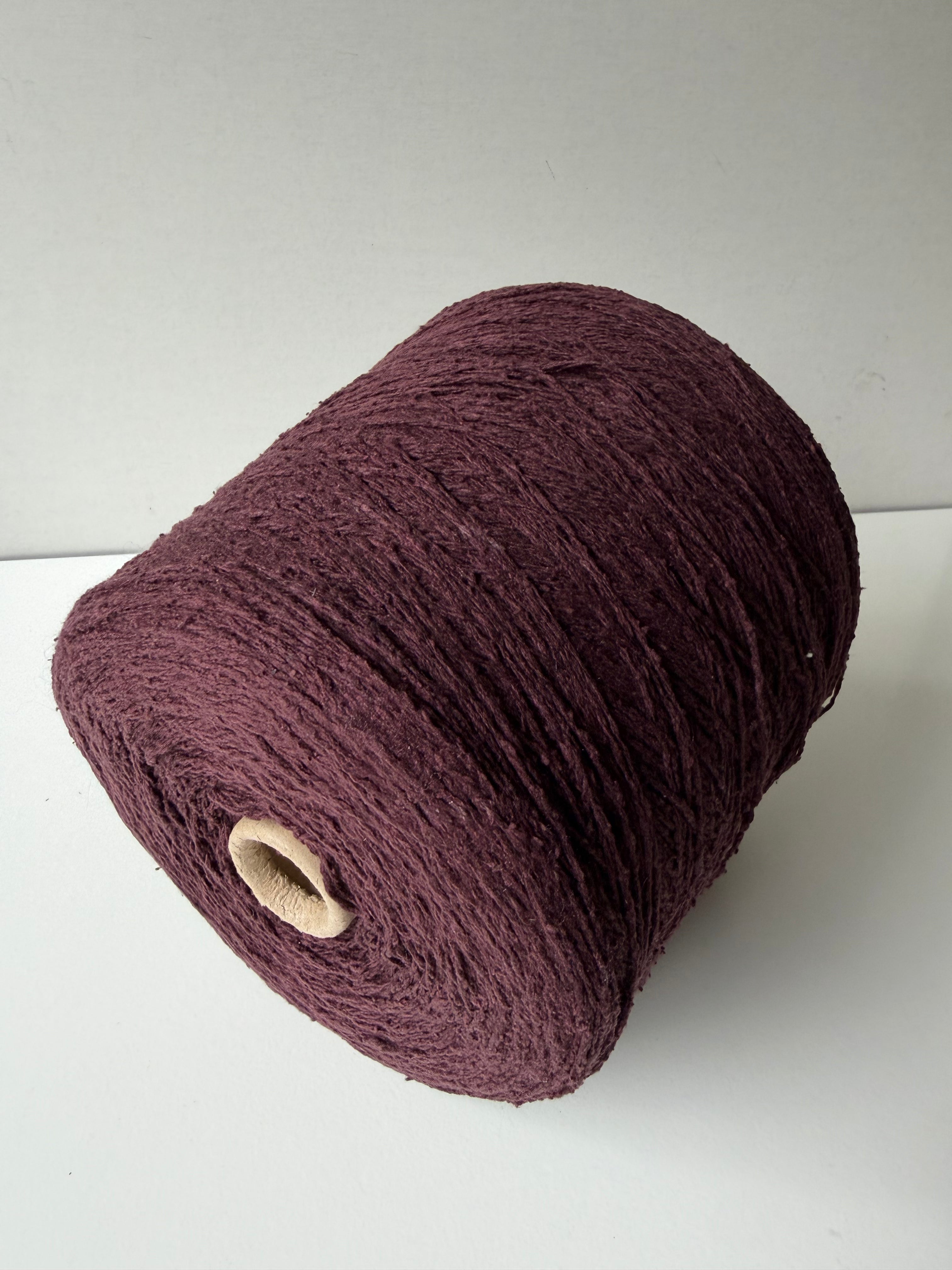 Seta Bourette Purple Chocolate