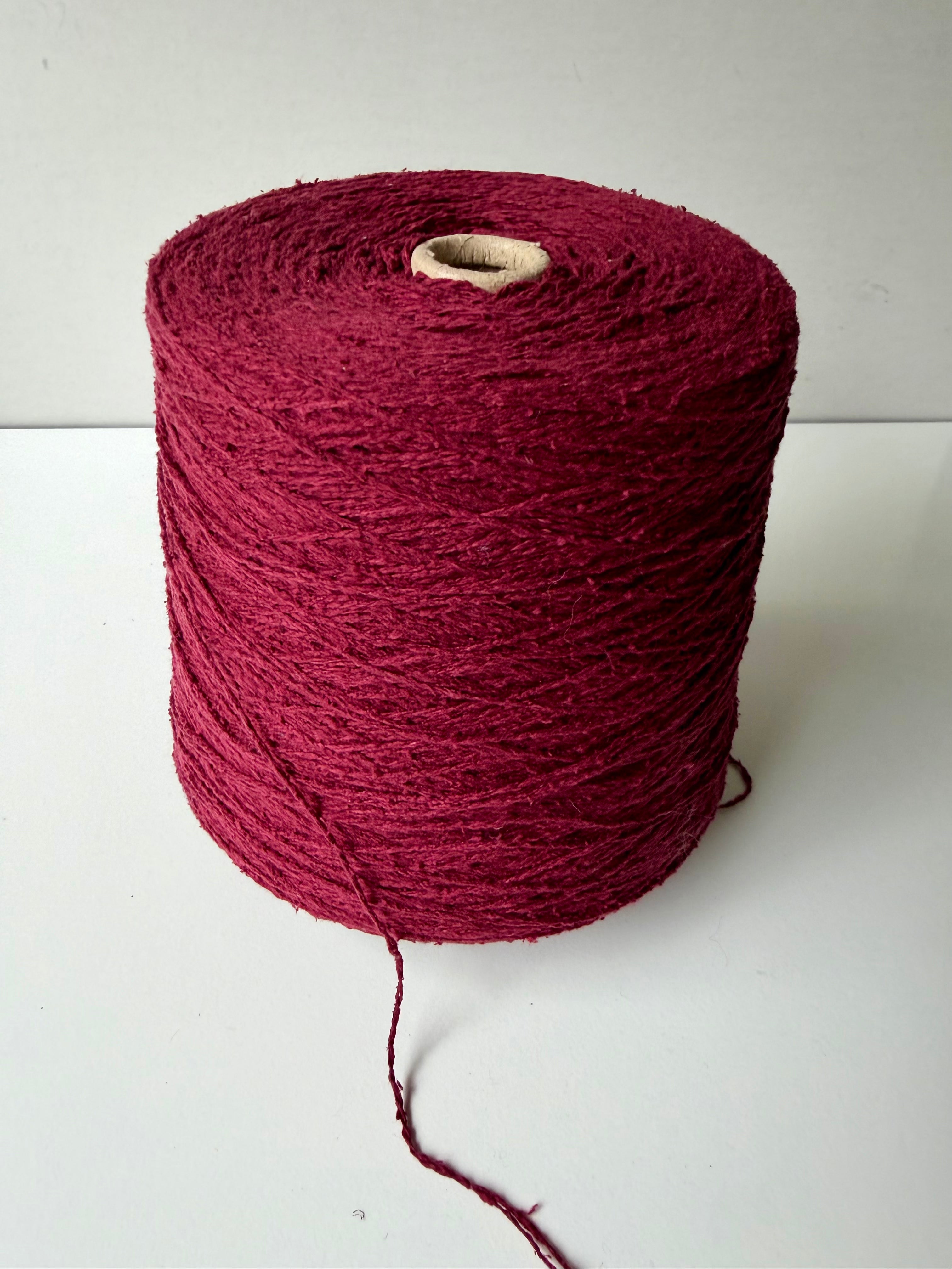 Seta Bourette Maroon