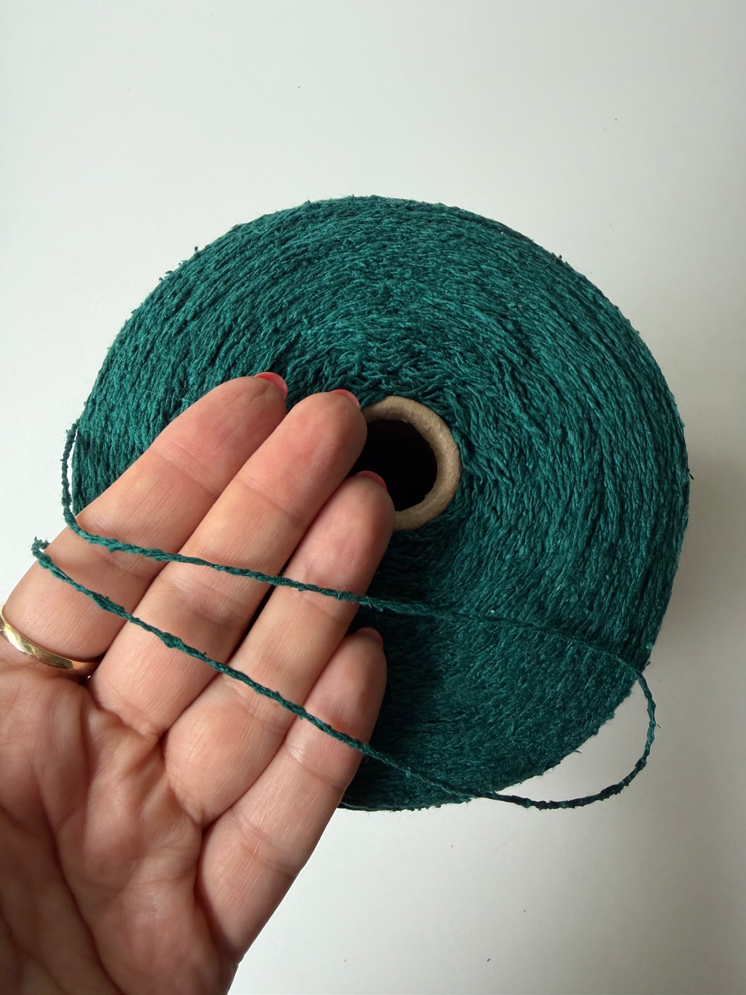Seta Bourette Emerald